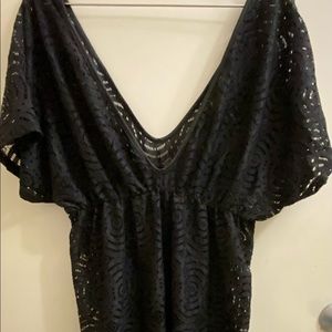 Laced swimsuit pullover cover-up; never been worn; like new